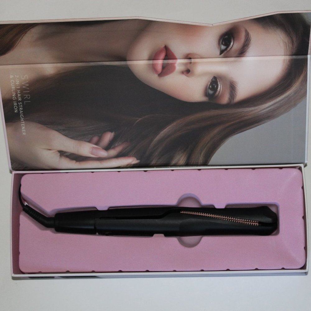 Luxe and Willow L+W BIO SWIRL 2-in-1 Hair Straightener & Curling Iron New In Box - Picture 3 of 4